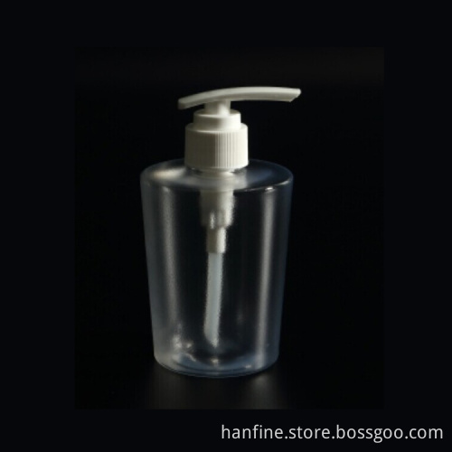 250ML plastic PET matt finish bottle Modern Plastic shampoo bottle with pump